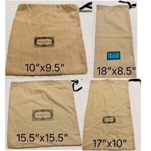 Gucci Authentic Linen Dust Bags Set of 4